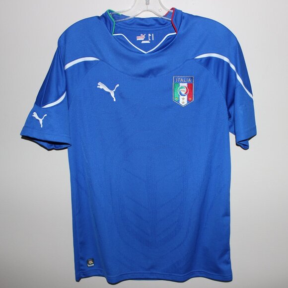 3/$188❤️new Puma ITALY ITALIA 2010-12 home football shirt soccer jersey Azzurri - Picture 1 of 12